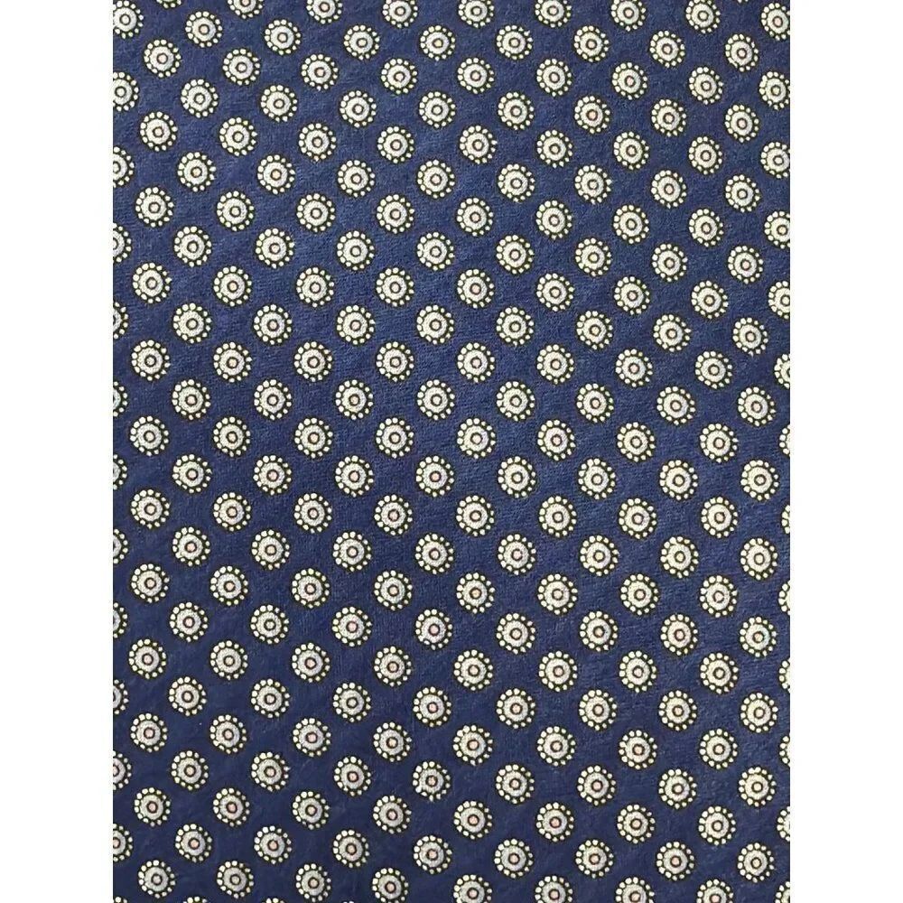 Valentino Blue Medallion Motif Men’s Made in Italy Silk Necktie